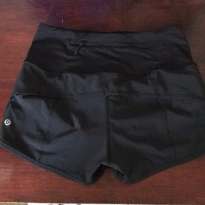 Lululemon high-waisted workout shorts